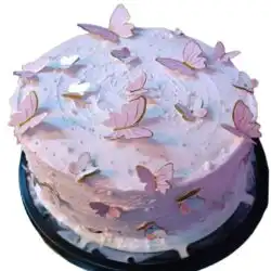 Pastel de mariposas