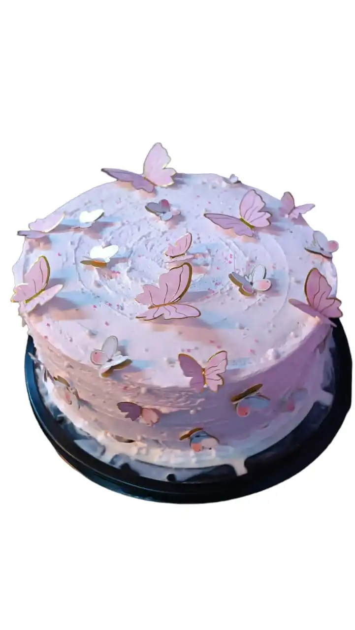 Pastel de mariposas