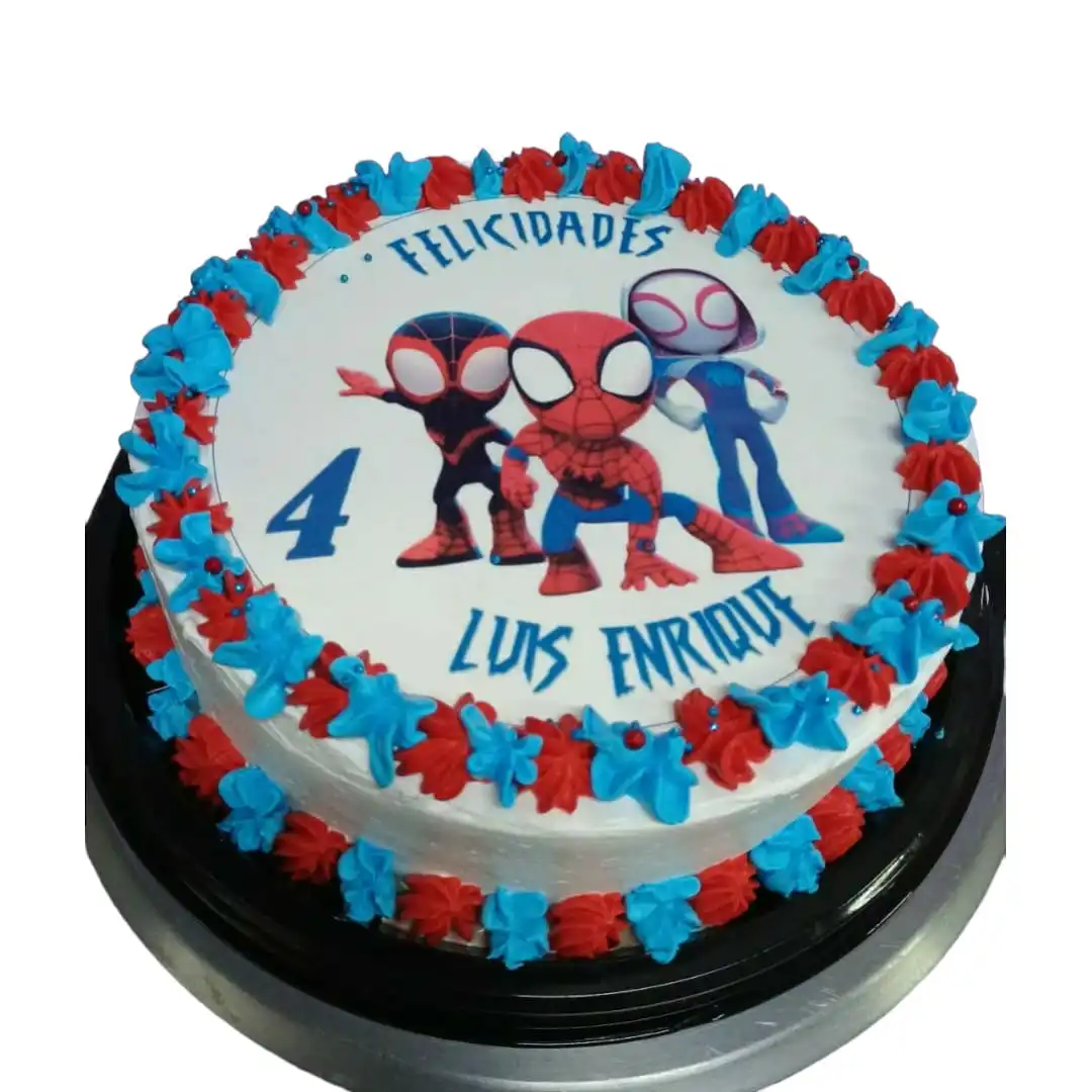Pastel de Spiderman - Imagen 4